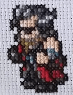 Final Fantasy 10 Character Sprites - Finished Cross Stitch Piece - SultaniStitches - 4