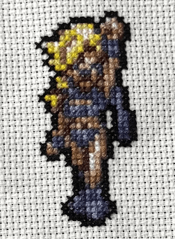 Chrono Trigger Victory Poses - 9 Sprites Finished Cross Stitch Piece - SultaniStitches - 7