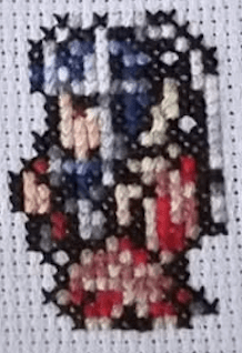 Final Fantasy 10 Character Sprites - Finished Cross Stitch Piece - SultaniStitches - 5