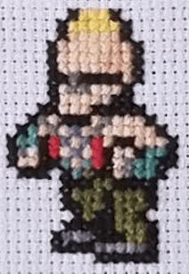 Final Fantasy 10 Character Sprites - Finished Cross Stitch Piece - SultaniStitches - 6