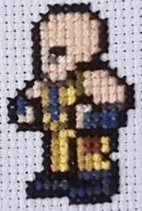Final Fantasy 10 Character Sprites - Finished Cross Stitch Piece - SultaniStitches - 7