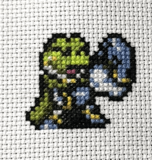 Chrono Trigger Victory Poses - 9 Sprites Finished Cross Stitch Piece - SultaniStitches - 3