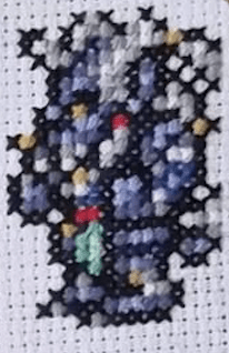 Final Fantasy 10 Character Sprites - Finished Cross Stitch Piece - SultaniStitches - 9
