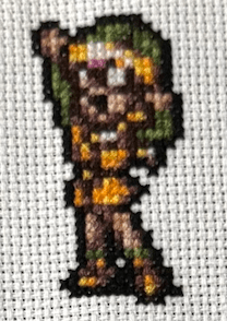 Chrono Trigger Victory Poses - 9 Sprites Finished Cross Stitch Piece - SultaniStitches - 5