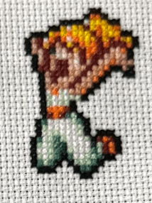 Chrono Trigger Victory Poses - 9 Sprites Finished Cross Stitch Piece - SultaniStitches - 6