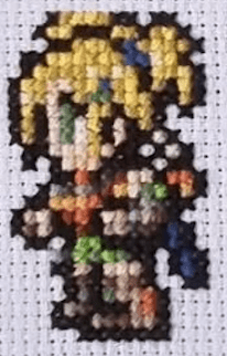 Final Fantasy 10 Character Sprites - Finished Cross Stitch Piece - SultaniStitches - 11