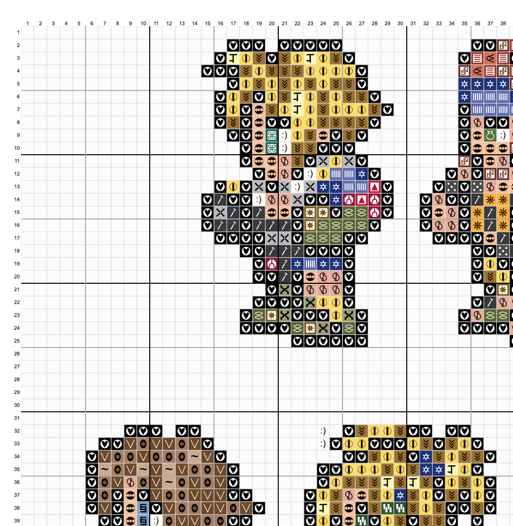 Final Fantasy 10 Record Keeper Sprites - Digital Cross Stitch Pattern PDF - SultaniStitches - 2