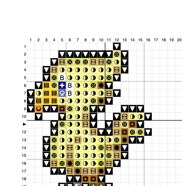 Final Fantasy 3 Chocobos - Digital Cross Stitch Pattern PDF - SultaniStitches - 2