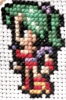Final Fantasy 6 Character Sprites - Finished Cross Stitch Piece - SultaniStitches - 2
