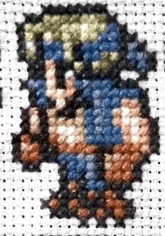 Final Fantasy 6 Character Sprites - Finished Cross Stitch Piece - SultaniStitches - 3