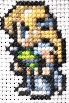 Final Fantasy 6 Character Sprites - Finished Cross Stitch Piece - SultaniStitches - 4