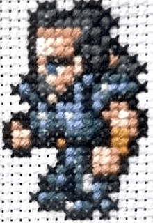 Final Fantasy 6 Character Sprites - Finished Cross Stitch Piece - SultaniStitches - 7