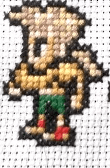 Final Fantasy 6 Character Sprites - Finished Cross Stitch Piece - SultaniStitches - 9