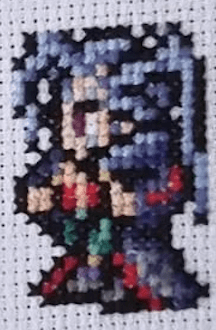 Final Fantasy 10 Character Sprites - Finished Cross Stitch Piece - SultaniStitches - 12