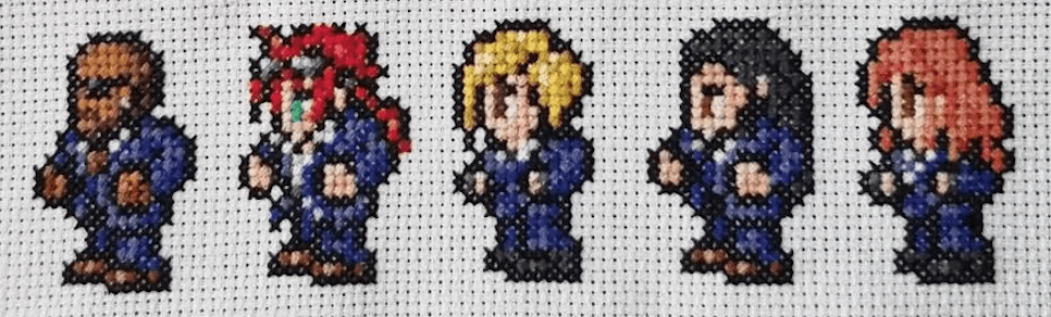 Final Fantasy 7 Record Keeper - 18 Sprites Finished Cross Stitch Piece - SultaniStitches - 4