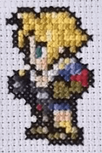 Final Fantasy 10 Character Sprites - Finished Cross Stitch Piece - SultaniStitches - 2