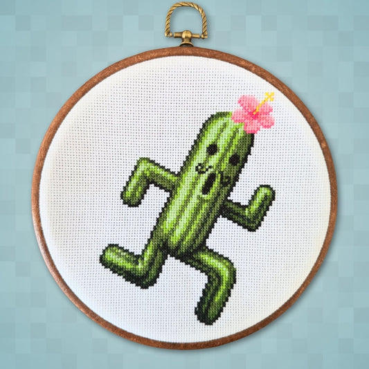 Final Fantasy 8 Jumbo Cactuar - Digital Cross Stitch Pattern PDF - SultaniStitches - 1