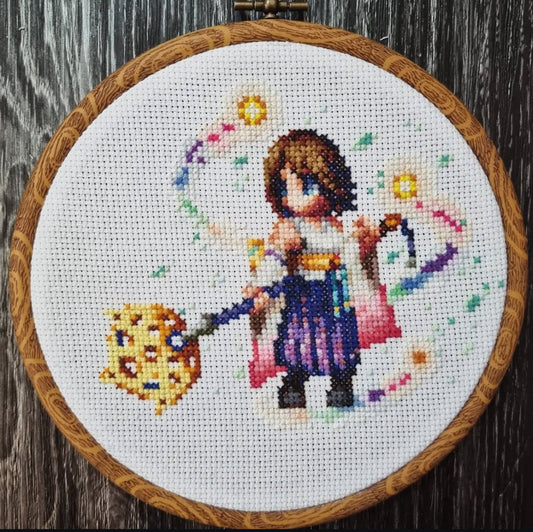 Final Fantasy Brave Exvius Cross Stitch Finished Piece