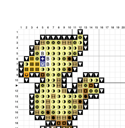 Final Fantasy 3 Chocobos - Digital Cross Stitch Pattern PDF - SultaniStitches - 2