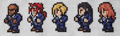 Final Fantasy 7 Record Keeper - 18 Sprites Finished Cross Stitch Piece - SultaniStitches - 4