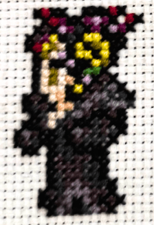 Final Fantasy 8 Character Sprites - Finished Cross Stitch Piece - SultaniStitches