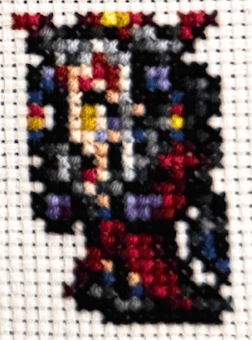 Final Fantasy 8 Character Sprites - Finished Cross Stitch Piece - SultaniStitches