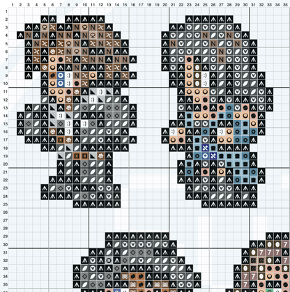 Final Fantasy 8 Sprites Digital Cross Stitch Pattern PDF - SultaniStitches