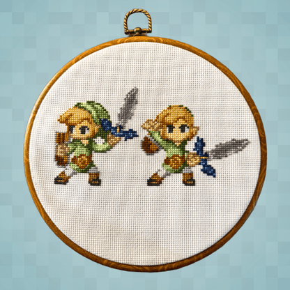 Zelda Link - Digital Cross Stitch Pattern PDF - SultaniStitches